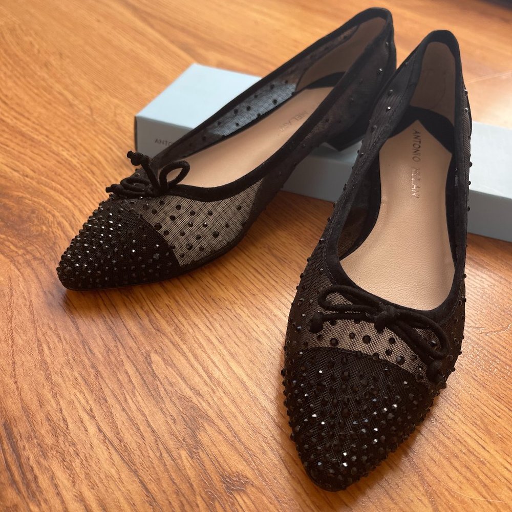 NWT Antonio Melani Pippo Embellished Ballet Flats - Size 7.5
